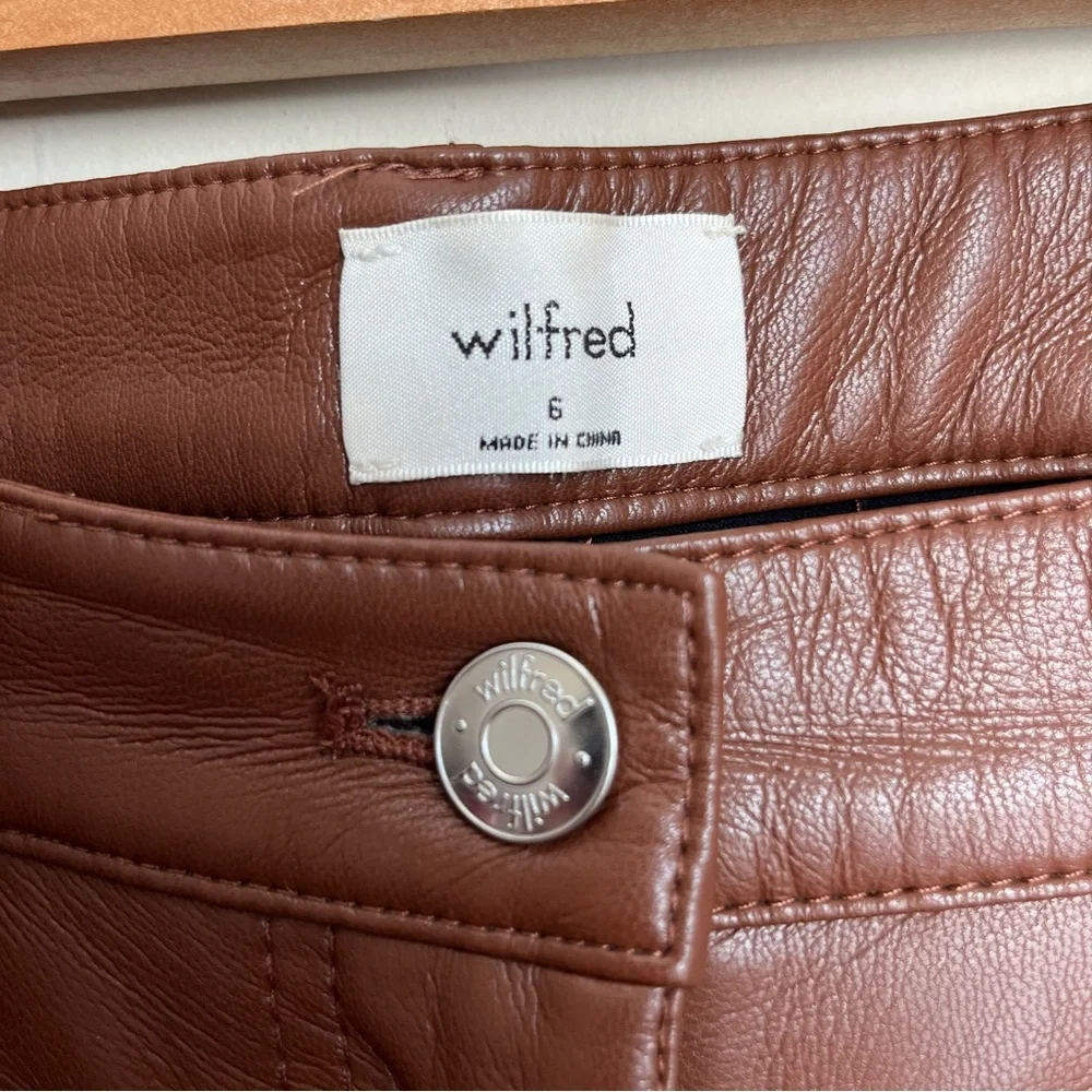 aritzia wilfred melina vegan leather pants - Picture 3 of 12